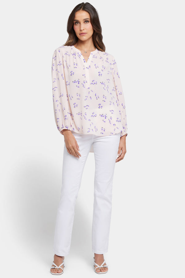 Nydj Puff Sleeved Popover Top