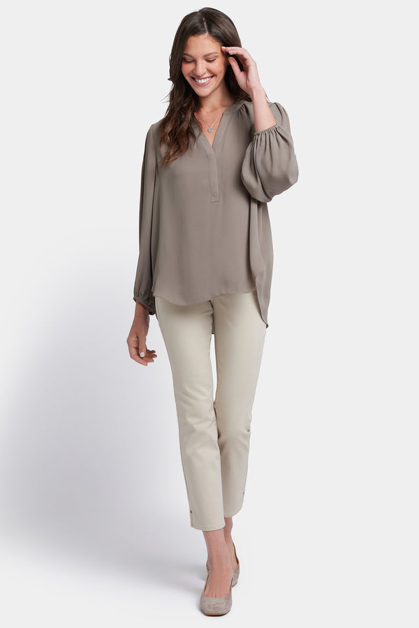 Nydj Puff Sleeved Popover Top
