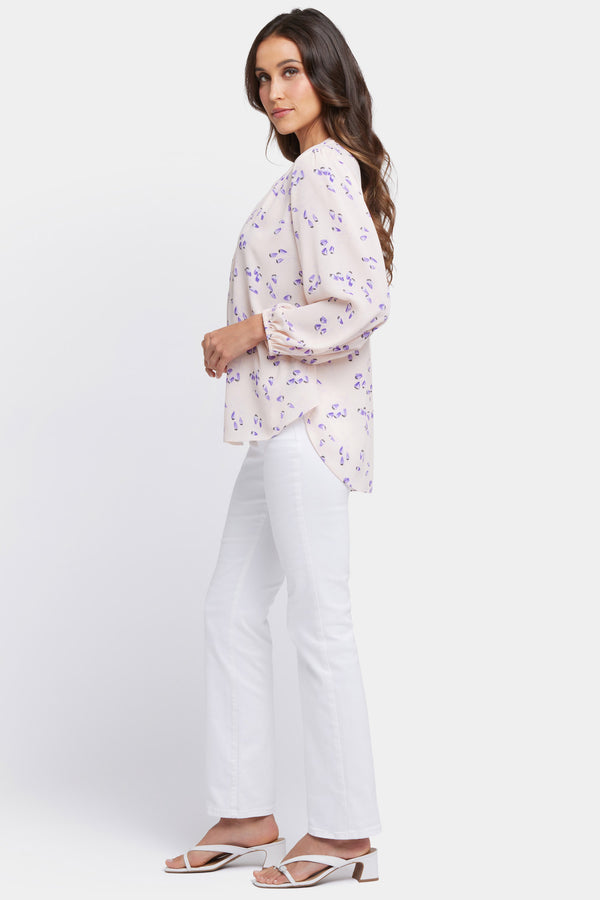 nydj Puff Sleeved Popover Top