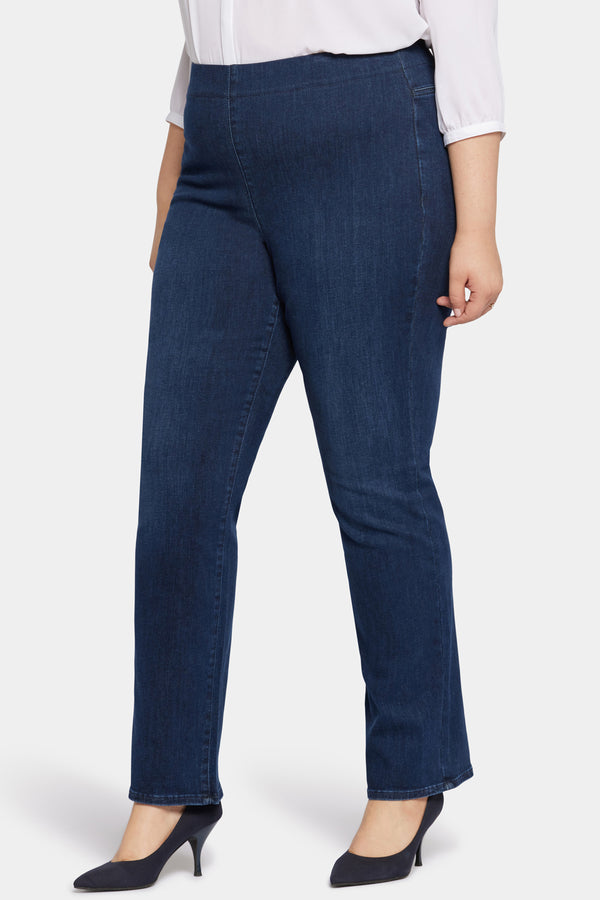 Nydj Pull-On Straight Jeans In Plus Size