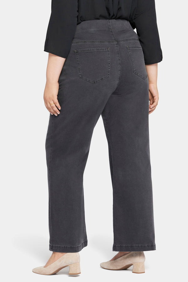 nydj Pull-On Teresa Wide Leg Jeans In Plus Size