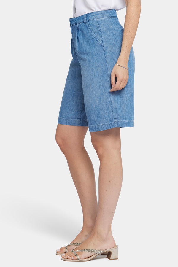 Nydj Relaxed Bermuda Denim Shorts