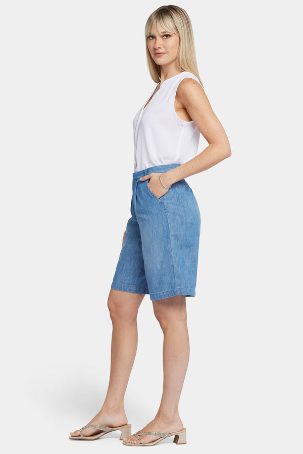Nydj Relaxed Bermuda Denim Shorts