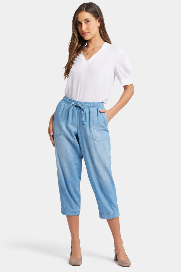 Nydj Relaxed Drawstring Cargo Pull-On Pants