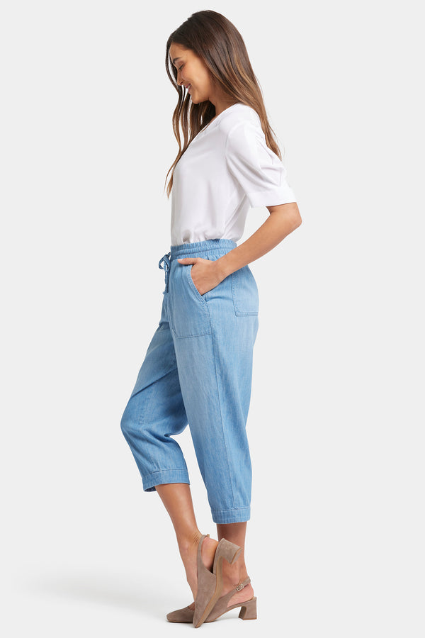 Nydj Relaxed Drawstring Cargo Pull-On Pants