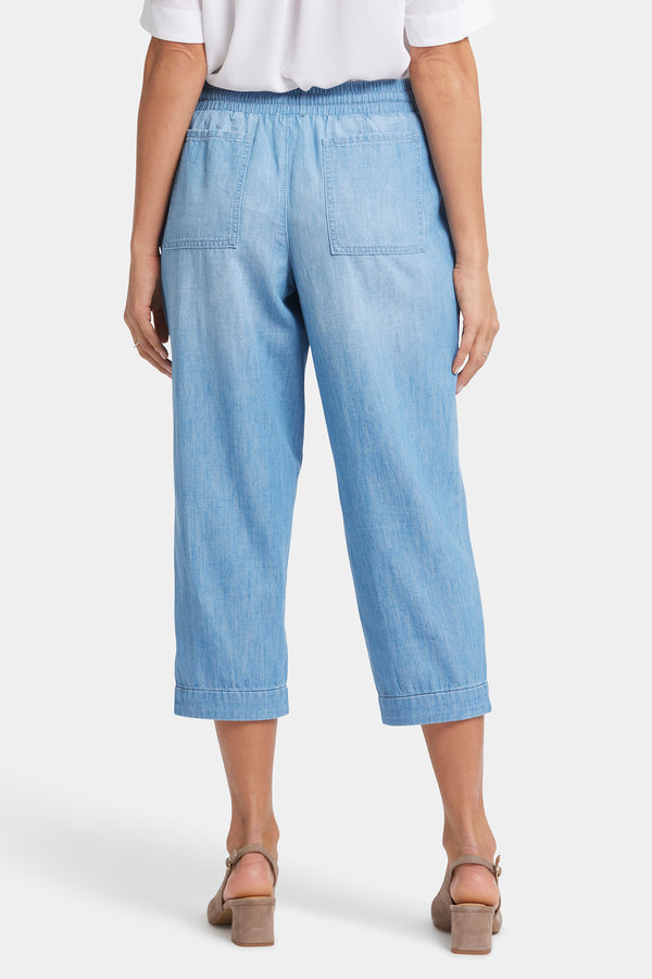 nydj Relaxed Drawstring Cargo Pull-On Pants