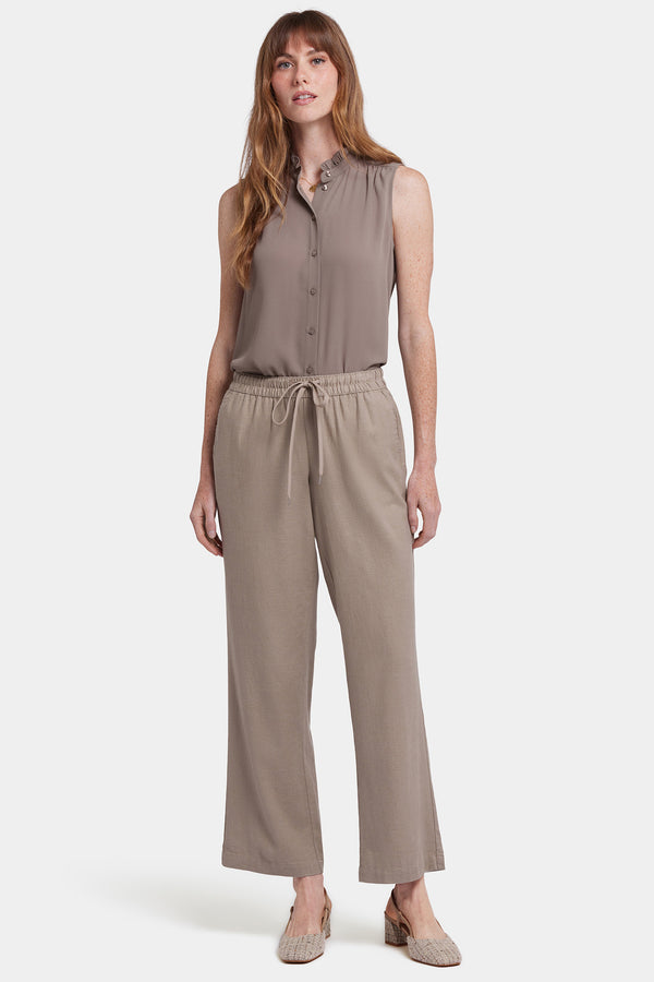 Nydj Relaxed Drawstring Pull-On Pants In Petite