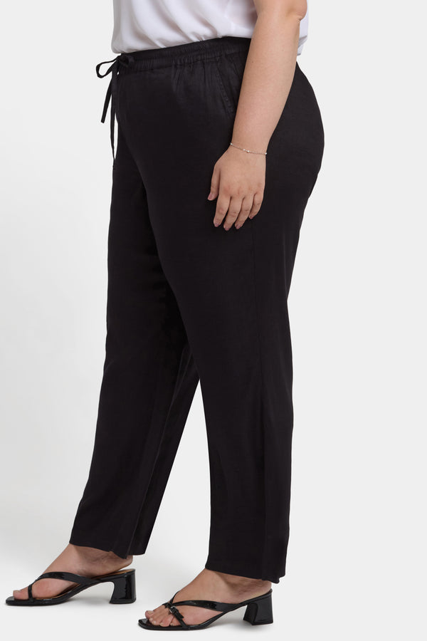 Nydj Relaxed Drawstring Pull-On Pants In Plus Size