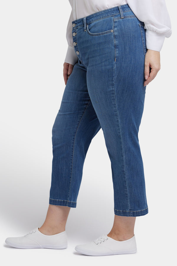 Nydj Relaxed Piper Crop Jeans In Plus Size