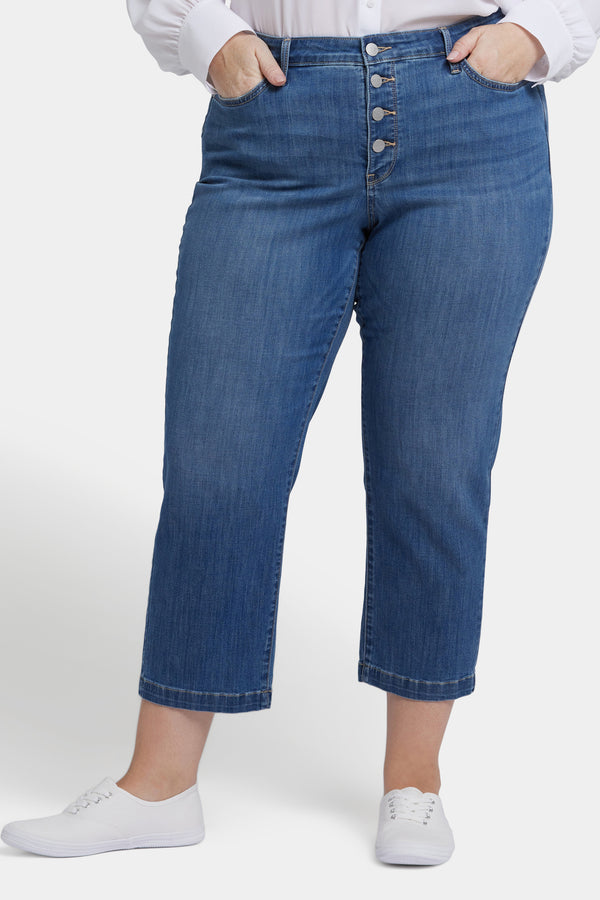 Nydj Relaxed Piper Crop Jeans In Plus Size