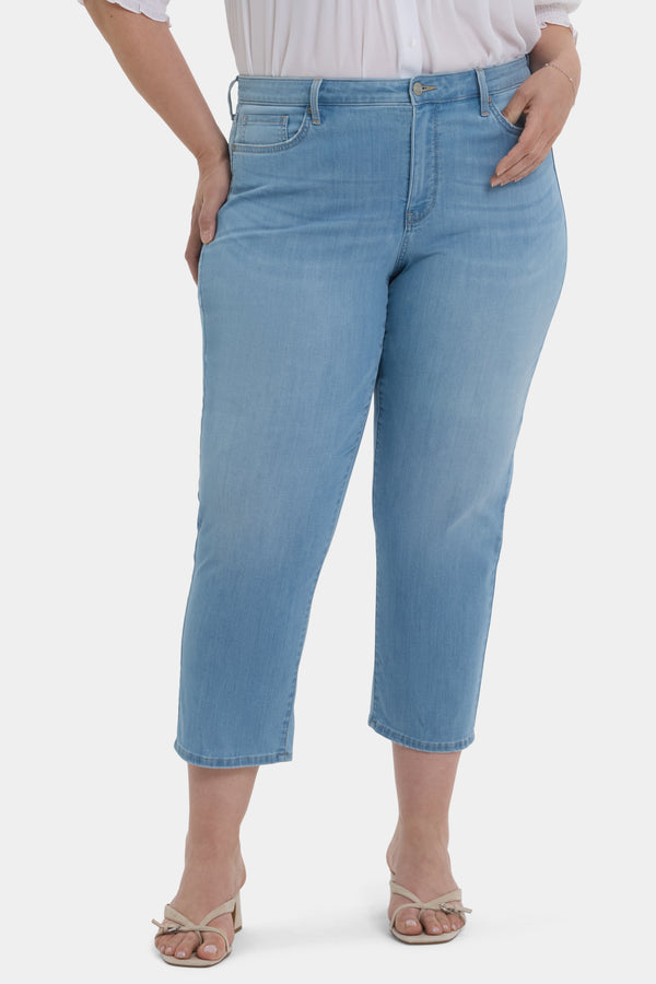 Nydj Relaxed Piper Crop Jeans In Plus Size