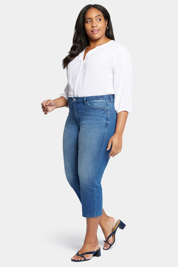 Nydj Relaxed Piper Crop Jeans In Plus Size