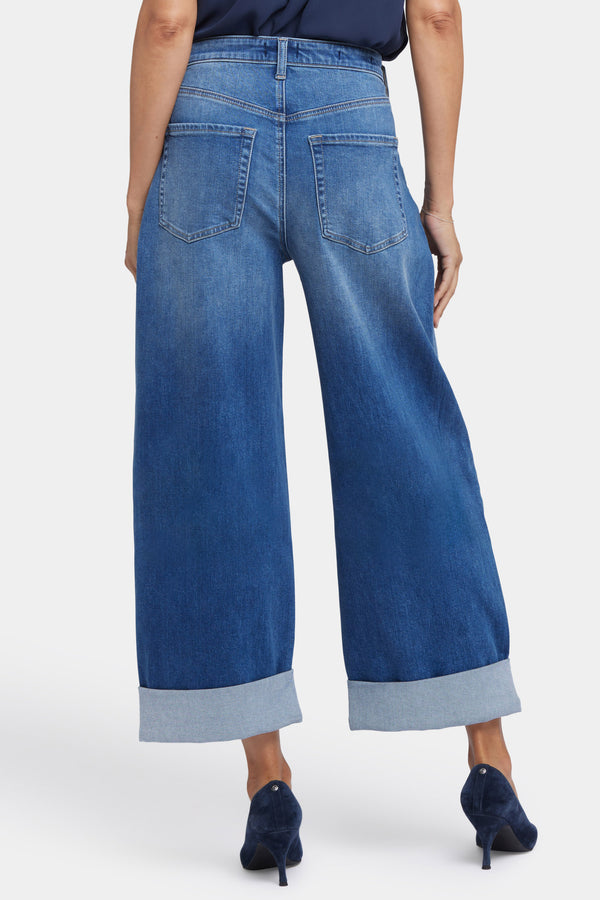 nydj Renee Baggy Wide Leg Jeans