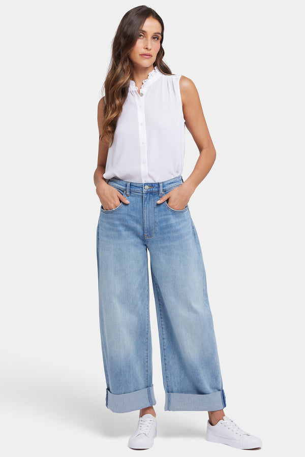 nydj Renee Baggy Wide Leg Jeans