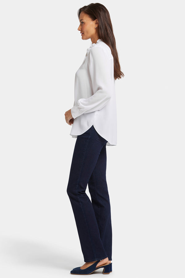 Nydj Ruffle Neck Blouse