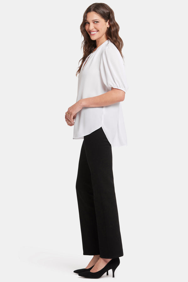 Nydj Short Puff Sleeve Popover Top