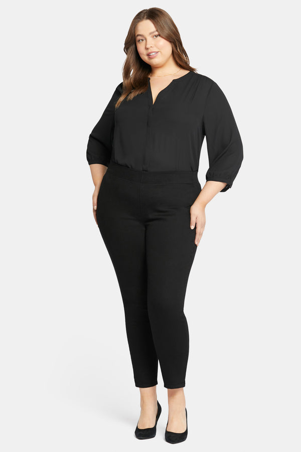 Nydj Skinny Ankle Pull-on Jeans In Plus Size