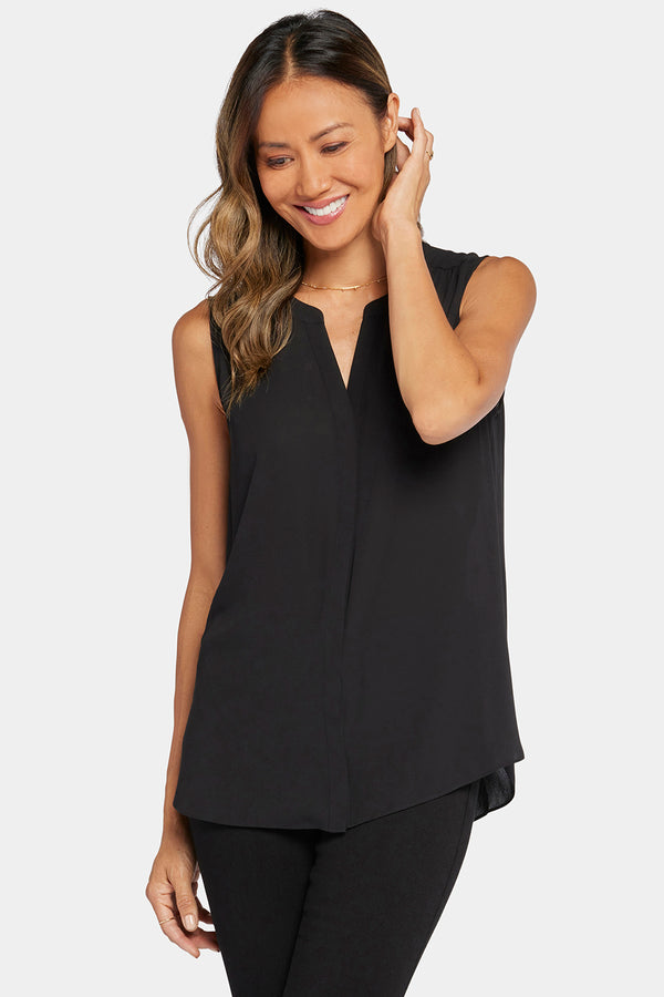 Nydj Sleeveless Pintuck Blouse