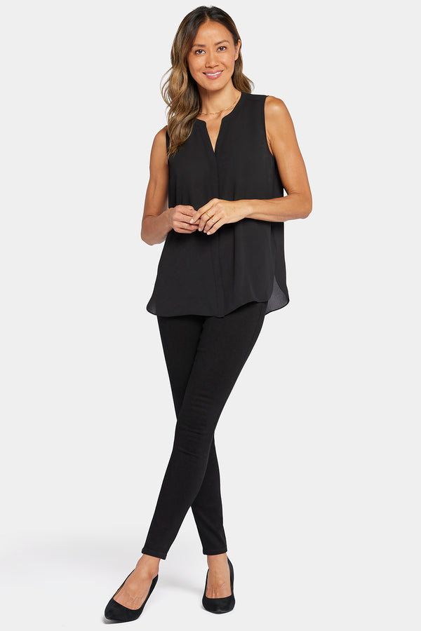 Nydj Sleeveless Pintuck Blouse