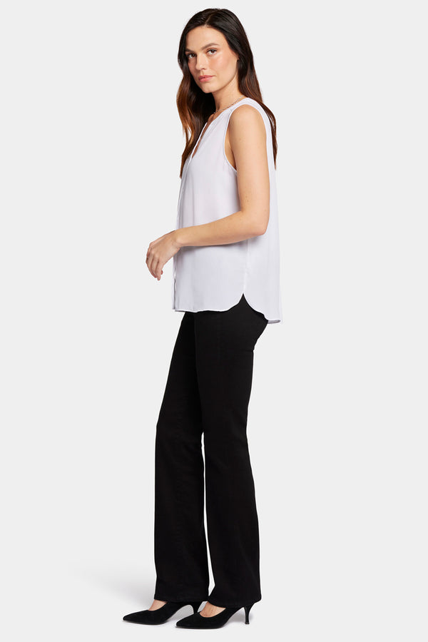 Nydj Sleeveless Pintuck Blouse
