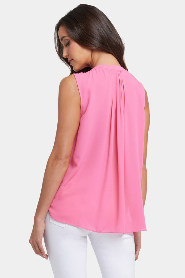 Nydj Sleeveless Pintuck Blouse