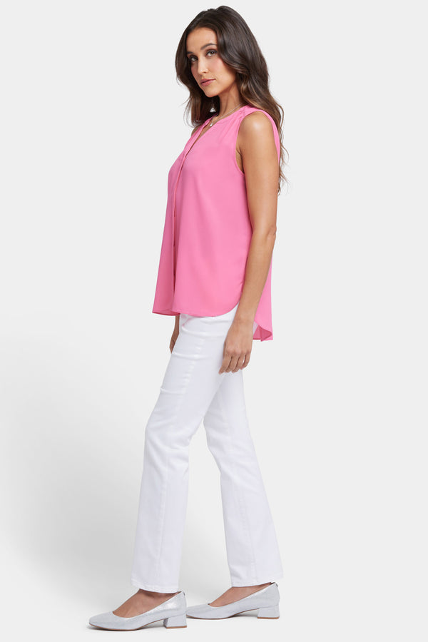 Nydj Sleeveless Pintuck Blouse