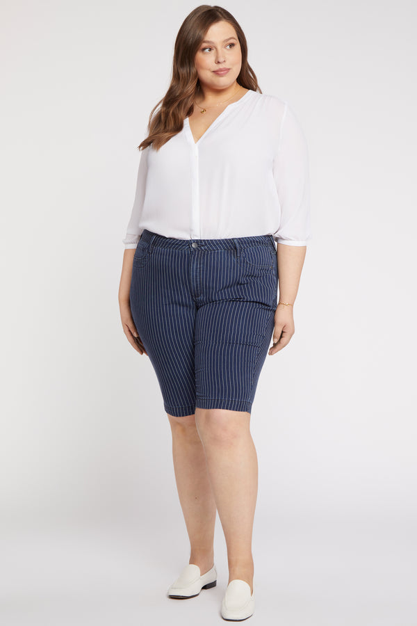 Nydj Tailored Bermuda Shorts In Plus Size