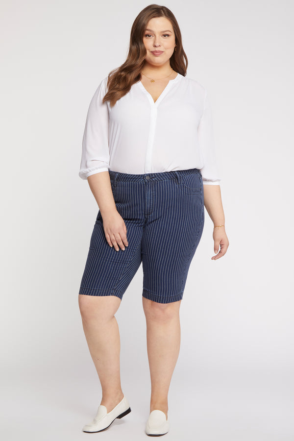 Nydj Tailored Bermuda Shorts In Plus Size