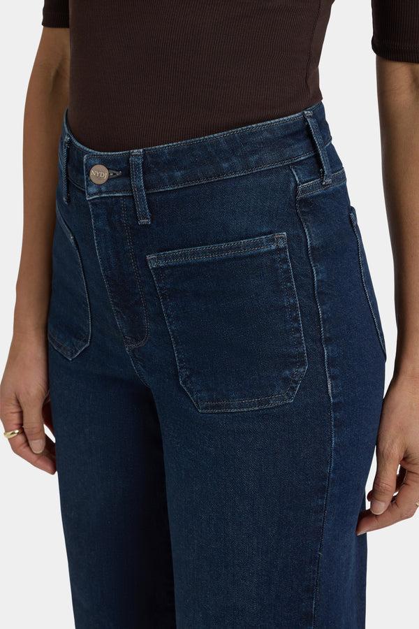 nydj Teresa Wide Leg Ankle Jeans