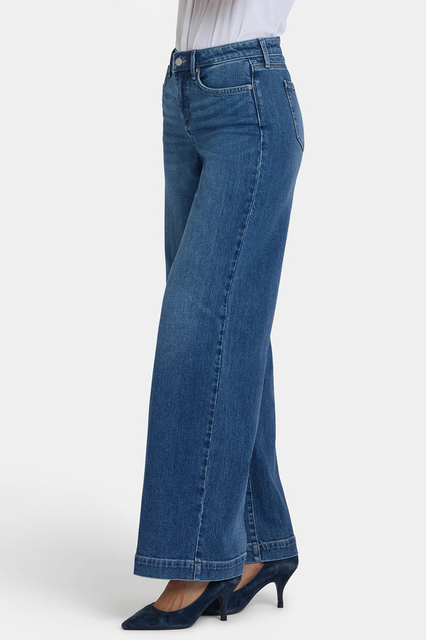 nydj Teresa Wide Leg Jeans In Petite