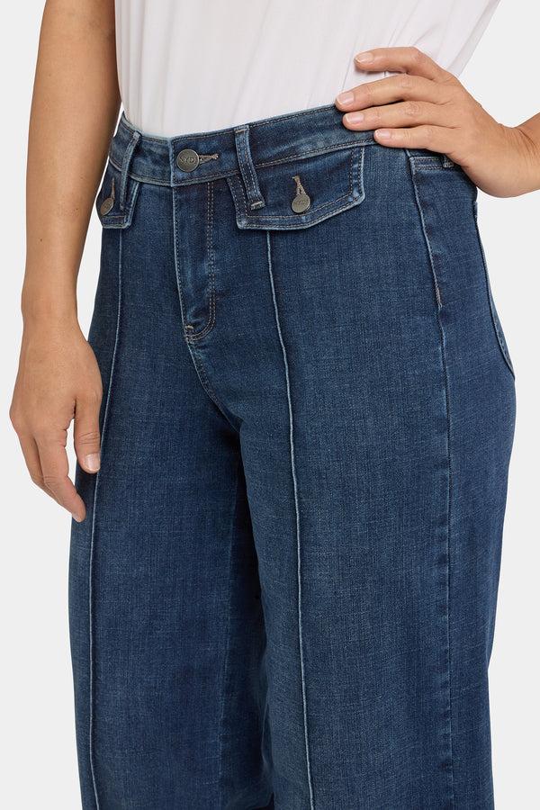 nydj Teresa Wide Leg Jeans In Petite