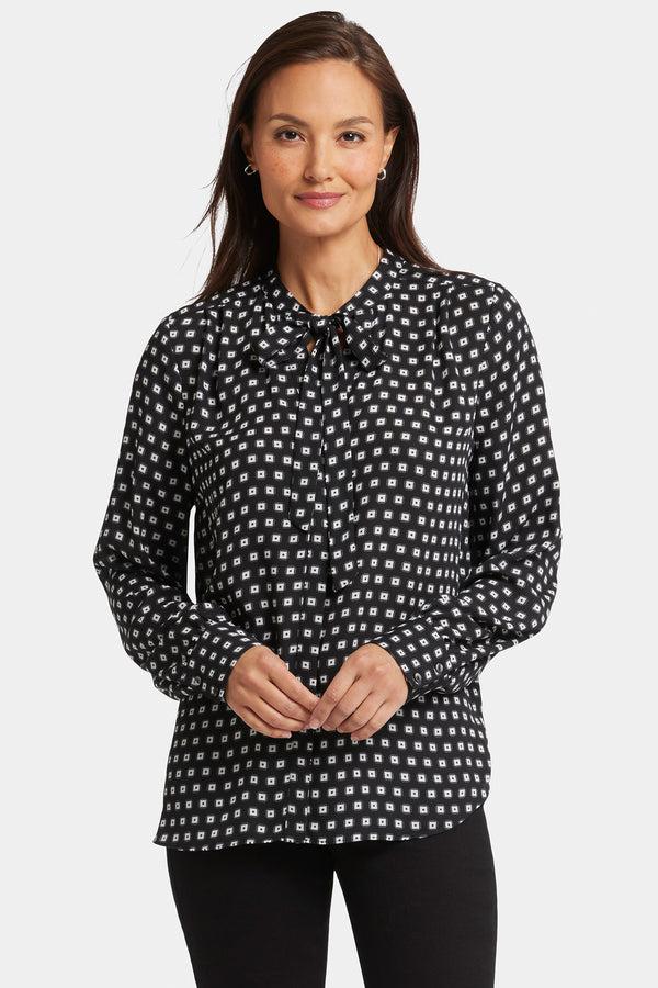 Nydj Tie-Neck Blouse