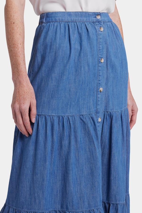 Nydj Tiered Maxi Skirt