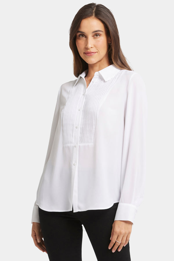 nydj Tuxedo Blouse