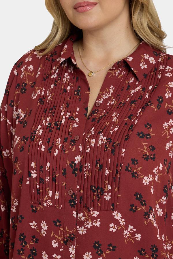 nydj Tuxedo Blouse In Plus Size