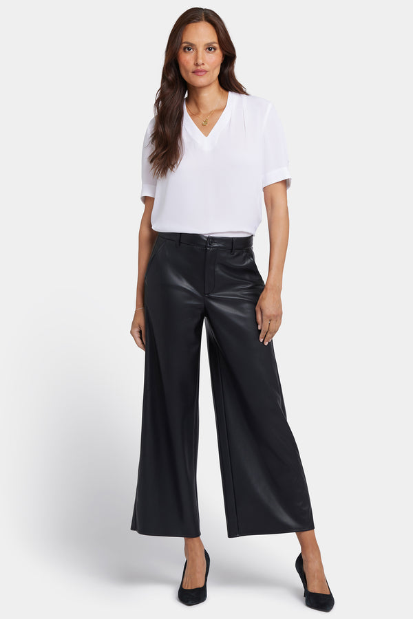 Nydj Vegan Stretch Leather Morgan Trouser Pants