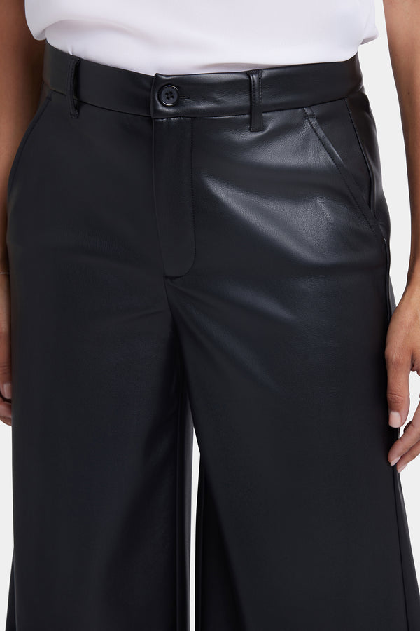 nydj Vegan Stretch Leather Morgan Trouser Pants