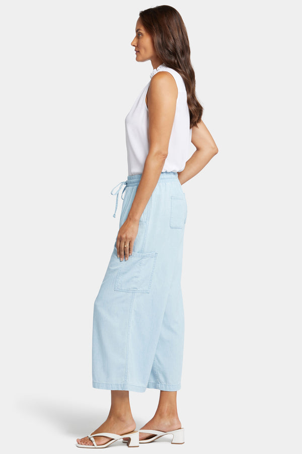 Nydj Whitney Crop Pull-On Cargo Pants