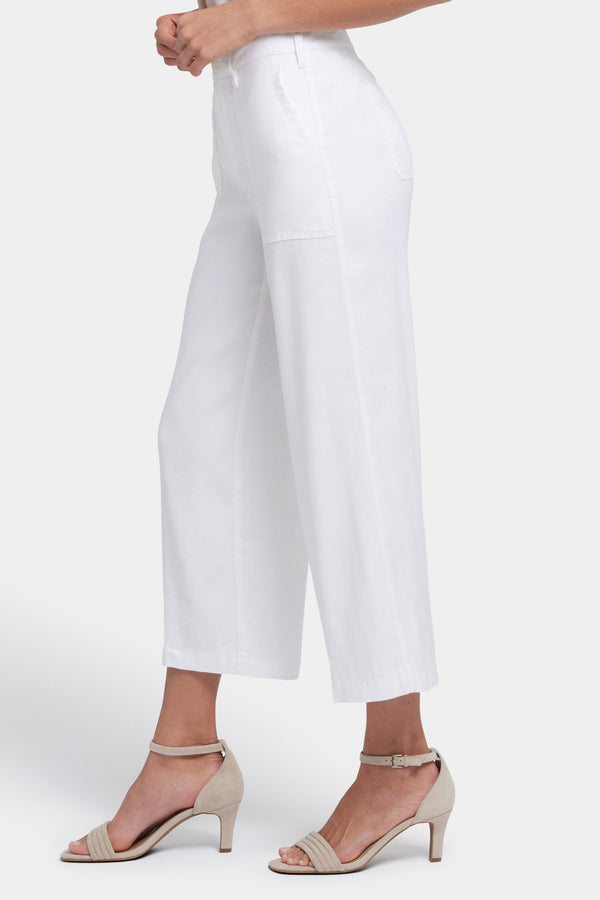 Nydj Wide Leg Cargo Capri Pants