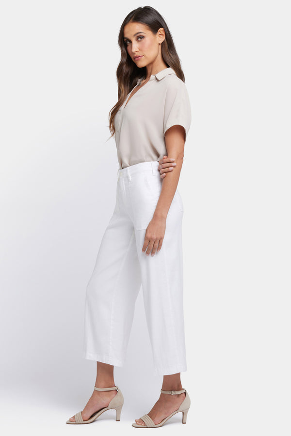 Nydj Wide Leg Cargo Capri Pants