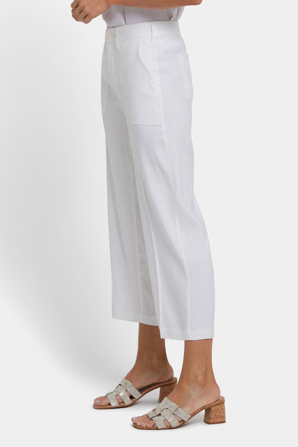 Nydj Wide Leg Cargo Capri Pants