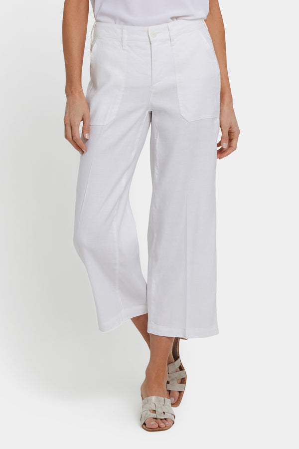 Nydj Wide Leg Cargo Capri Pants