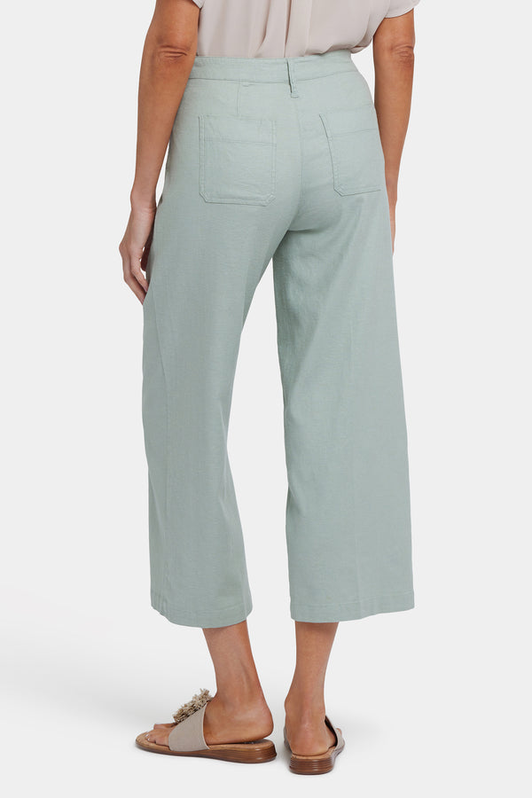nydj Wide Leg Cargo Capri Pants