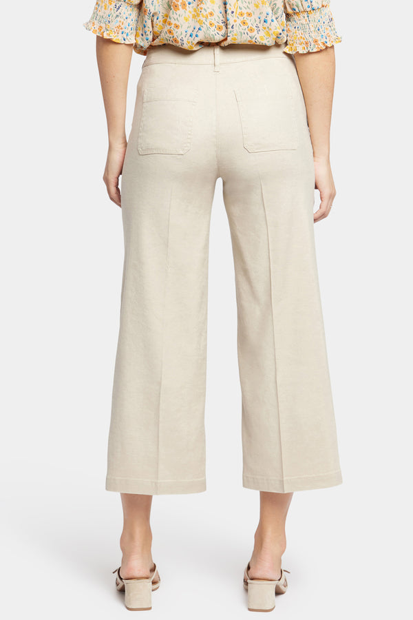 nydj Wide Leg Cargo Capri Pants