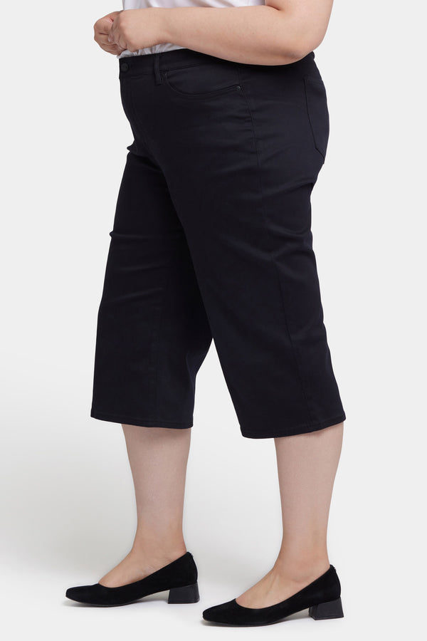 Nydj Wide Leg Pedal Pusher Jeans In Plus Size