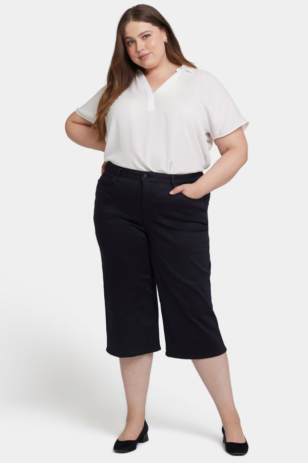 Nydj Wide Leg Pedal Pusher Jeans In Plus Size