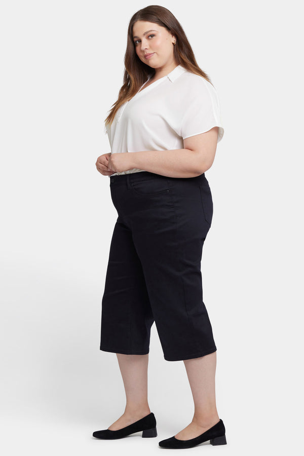 Nydj Wide Leg Pedal Pusher Jeans In Plus Size