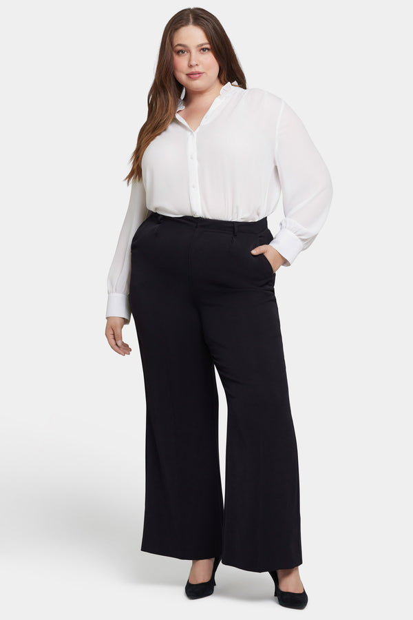 Nydj Wide Leg Trouser Pants In Plus Size