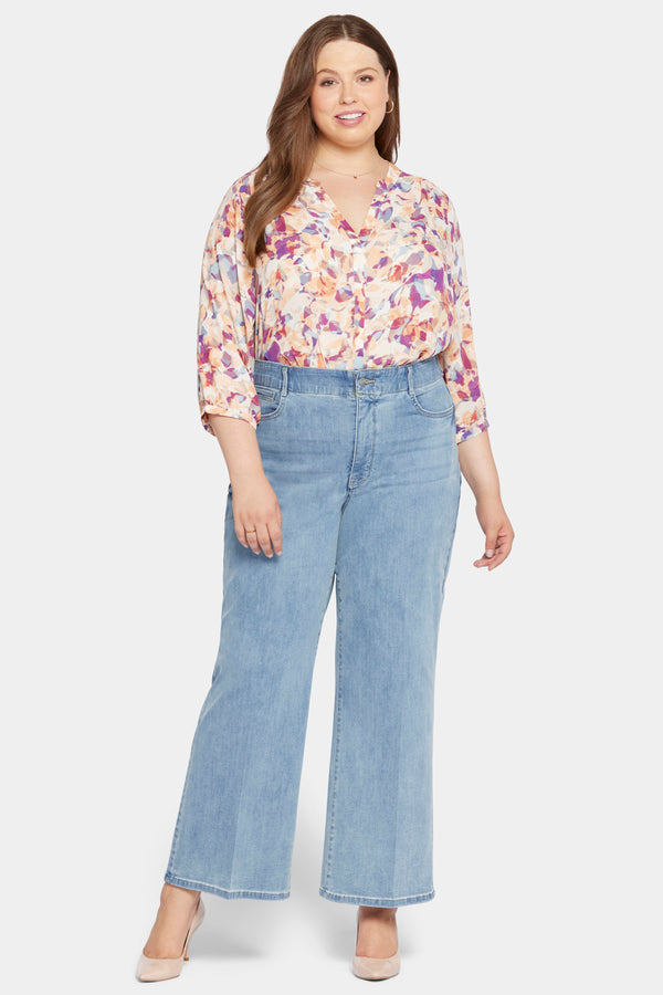 Nydj Waist-Match™ Major Wide Leg Jeans In Plus Size