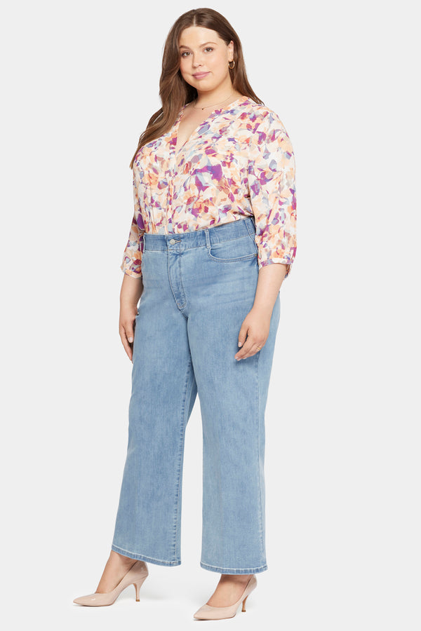Nydj Waist-Match™ Major Wide Leg Jeans In Plus Size